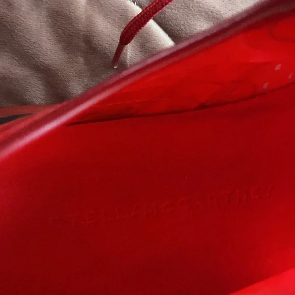 Stella McCartney Vibrant Red Glossy Sneakers - Picture 6 of 7